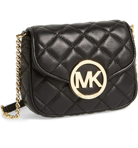 michael kors small quilted-leather crossbody|women michael kors crossbody bag.